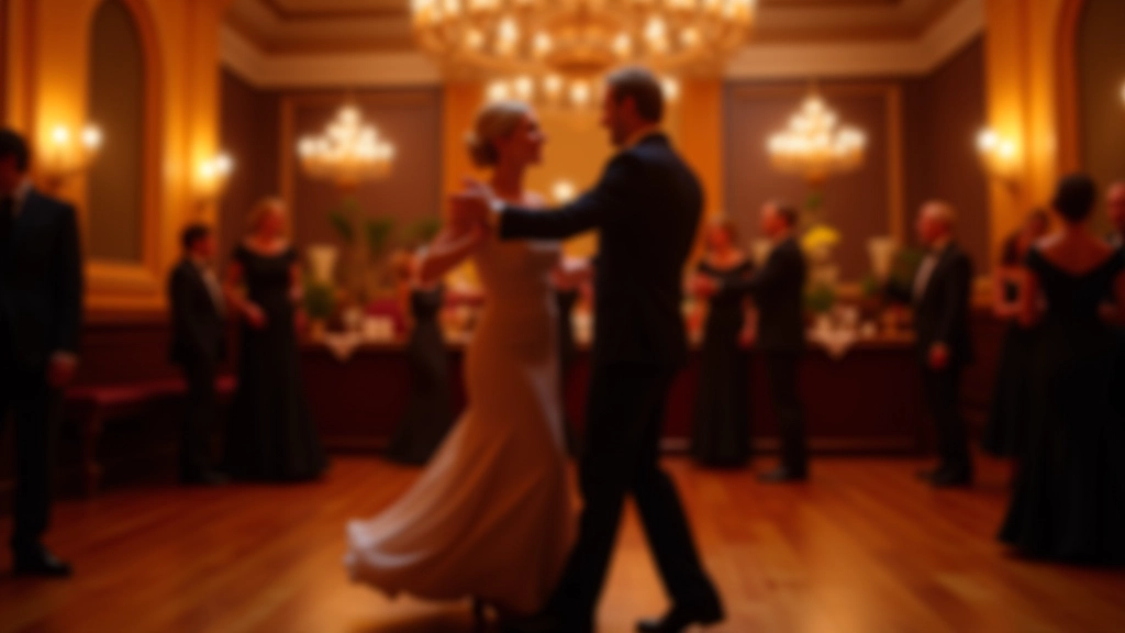 Ballroom dance partner evening